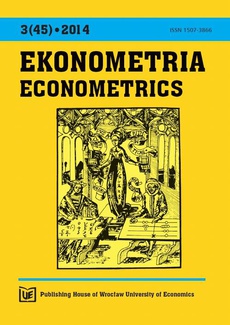 Okładka książki o tytule: Ekonometria 3(45)