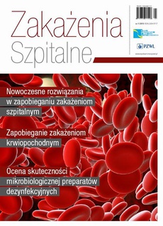 The cover of the book titled: Zakażenia Szpitalne 1/2015