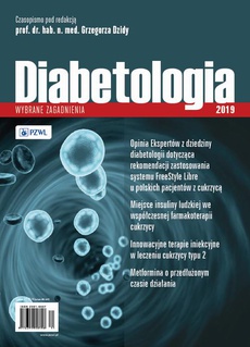 Обложка книги под заглавием:Diabetologia - wybrane zagadnienia 2019