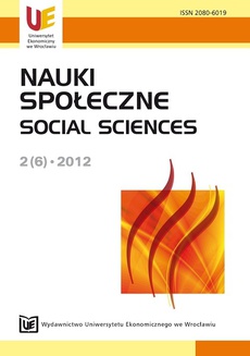 The cover of the book titled: Nauki Społeczne 2(6)