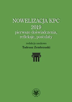 The cover of the book titled: Nowelizacja KPC 2019