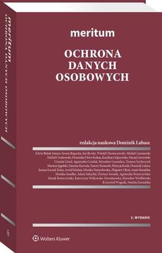 The cover of the book titled: Meritum. Ochrona danych osobowych