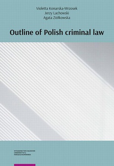 The cover of the book titled: Outline of Polish criminal law