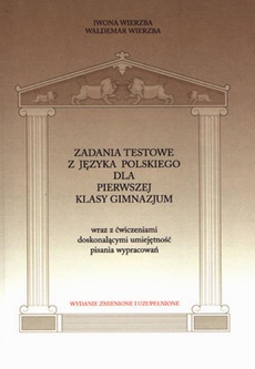 Обкладинка книги з назвою:Zadania testowe z języka polskiego dla pierwszej klasy gimnazjum