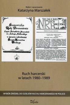 Okładka książki o tytule: Ruch harcerski w latach 1980–1989