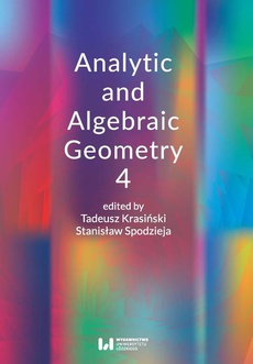 The cover of the book titled: Analitic and Algebraic Geometry 4