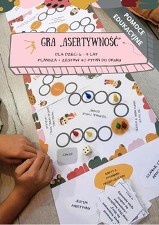 Okładka książki o tytule: Gra planszowa "Asertywność" dla dzieci 6-9 lat (do druku). Pomoc edukacyjna