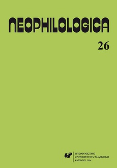 Обложка книги под заглавием:„Neophilologica” 2014. Vol. 26: Le concept d'événement et autres études