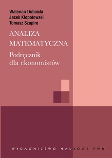 The cover of the book titled: Analiza matematyczna. Podręcznik dla ekonomistów