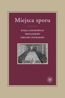 The cover of the book titled: Miejsca sporu