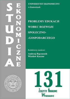 The cover of the book titled: Problemy edukacji wobec rozwoju społeczno-gospodarczego. SE 131