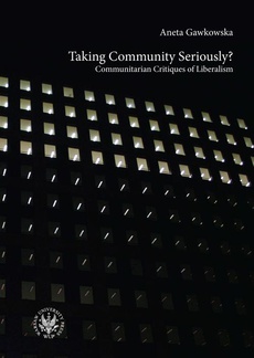 Okładka książki o tytule: Taking Community Seriously?