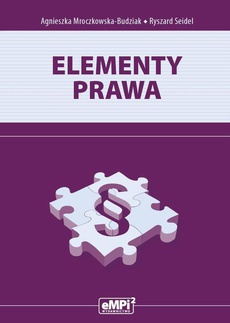 The cover of the book titled: Elementy prawa
