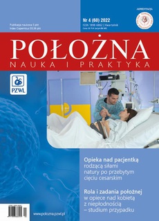 The cover of the book titled: Położna. Nauka i Praktyka 4/2022