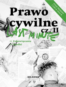 The cover of the book titled: Last minute.Prawo cywilne cz.2