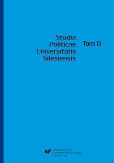The cover of the book titled: Studia Politicae Universitatis Silesiensis. T. 13