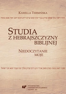 Okładka książki o tytule: Studia z hebrajszczyzny biblijnej