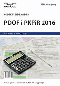 Обложка книги под заглавием:Kodeks księgowego - PDOF i PKPiR 2016
