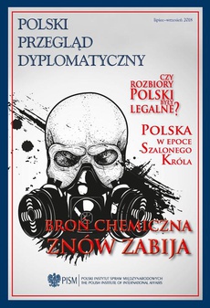 The cover of the book titled: Polski Przegląd Dyplomatyczny 3/2018