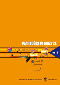 The cover of the book titled: Wartości w muzyce. T. 3: Zarys współczesnych kierunków badań nad wartościami w muzyce