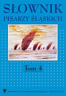 The cover of the book titled: Słownik pisarzy śląskich. T. 4