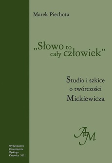 The cover of the book titled: "Słowo to cały człowiek"