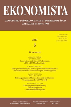 The cover of the book titled: Ekonomista 2017 nr 5