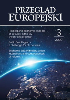 The cover of the book titled: Przegląd Europejski 2020/3