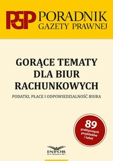 The cover of the book titled: Gorące tematy dla biur rachunkowych
