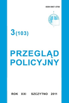 The cover of the book titled: Przegląd  Policyjny, nr 3(103) 2011