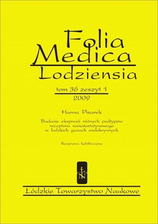 Okładka książki o tytule: Folia Medica Lodziensia t. 36 z. 1/2009