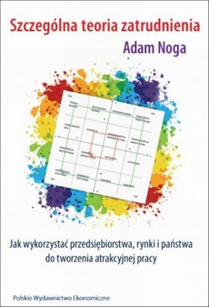 Обложка книги под заглавием:Szczególna teoria zatrudnienia