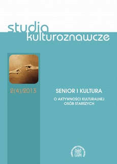 Okładka książki o tytule: Studia Kulturoznawcze 2(4)/2013. Senior i kultura. O aktywności kulturalnej osób starszych