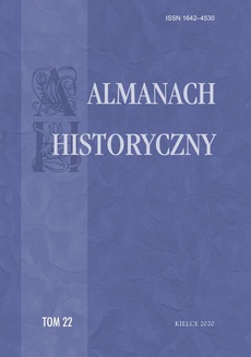 Okładka książki o tytule: Almanach Historyczny, t. 22