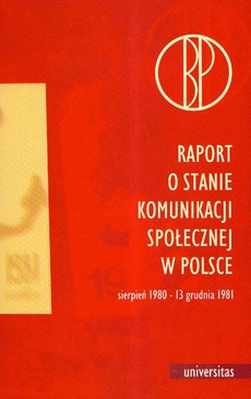The cover of the book titled: Raport o stanie komunikacji społecznej w Polsce
