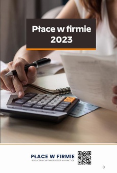 The cover of the book titled: Płace w firmie 2023