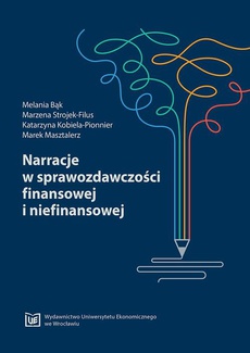 The cover of the book titled: Narracje w sprawozdawczości finansowej i niefinansowej