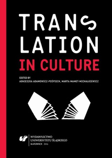 The cover of the book titled: Translation in Culture