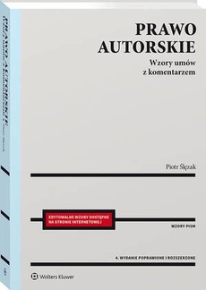 The cover of the book titled: Prawo autorskie. Wzory umów z komentarzem