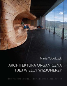 Обложка книги под заглавием:Architektura organiczna i jej wielcy wizjonerzy