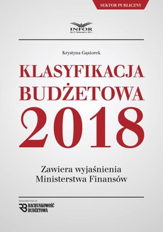 Okładka książki o tytule: Klasyfikacja budżetowa 2018