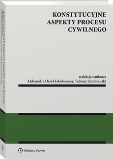 Обложка книги под заглавием:Konstytucyjne aspekty procesu cywilnego