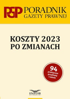 The cover of the book titled: Koszty 2023 po zmianach
