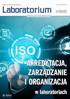 The cover of the book titled: Akredytacja, zarządzanie i organizacja w laboratoriach