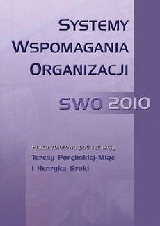 Обложка книги под заглавием:Systemy Wspomagania Organizacji SWO 2010