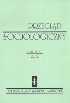 The cover of the book titled: Przegląd Socjologiczny t. 61 z. 1/2012
