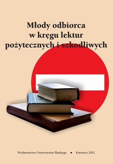 Обложка книги под заглавием:Młody odbiorca w kręgu lektur pożytecznych i szkodliwych