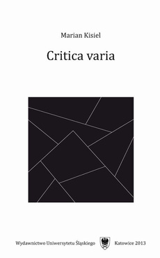 Обложка книги под заглавием:Critica varia