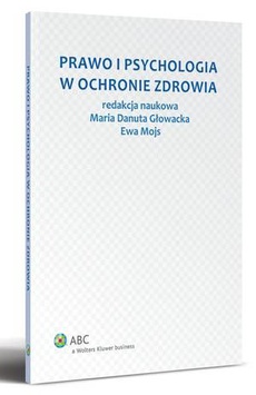 Обложка книги под заглавием:Prawo i psychologia w ochronie zdrowia