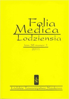 The cover of the book titled: Folia Medica Lodziensia t. 38 z. 1/2011